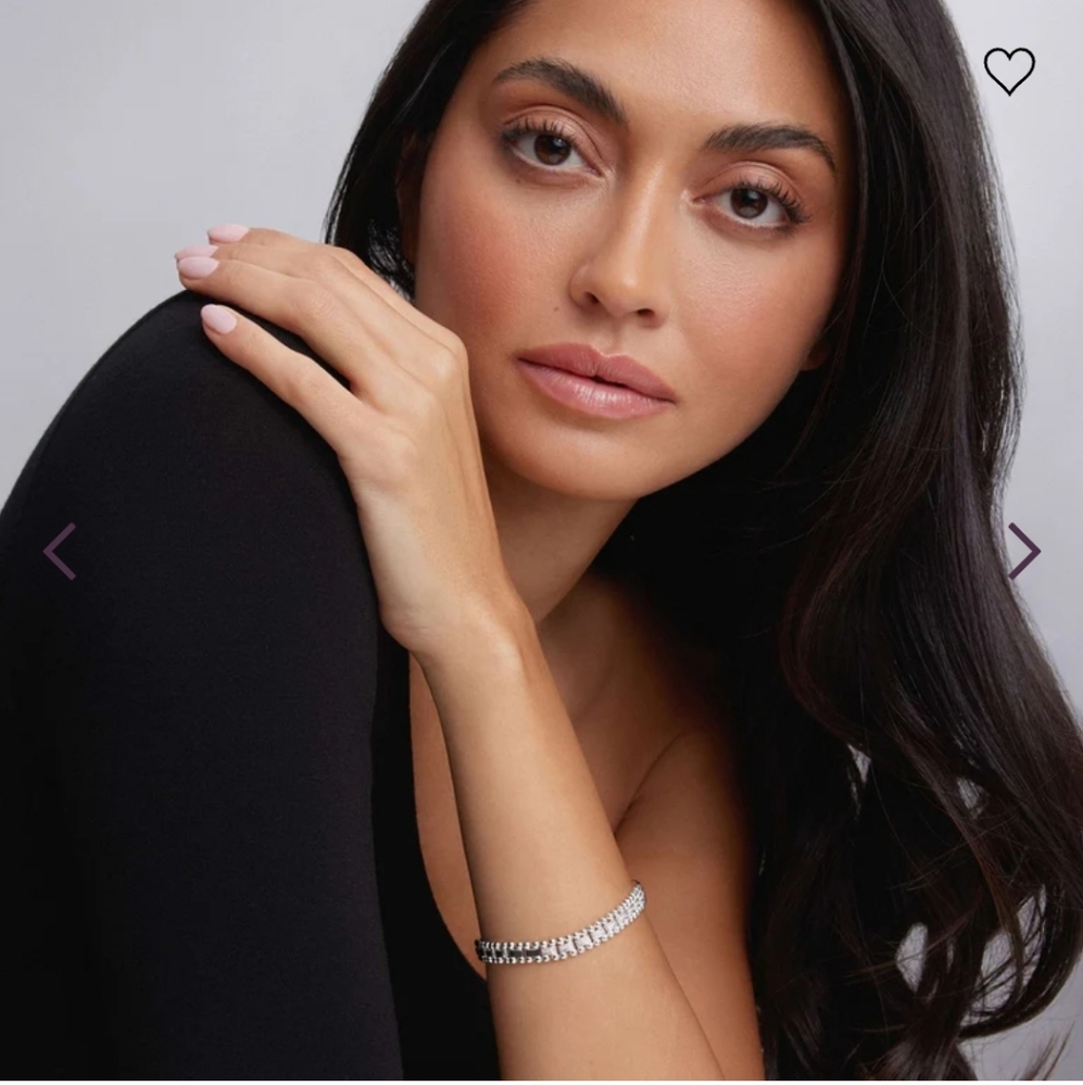 LAGOS Pave Diamond Caviar Spark Silver Link Beaded Bracelet - Picture 3 of 6